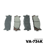 2006 - 2010 TOYOTA CAMRY BRAKE PAD - NUVO-PRO - VA-734K