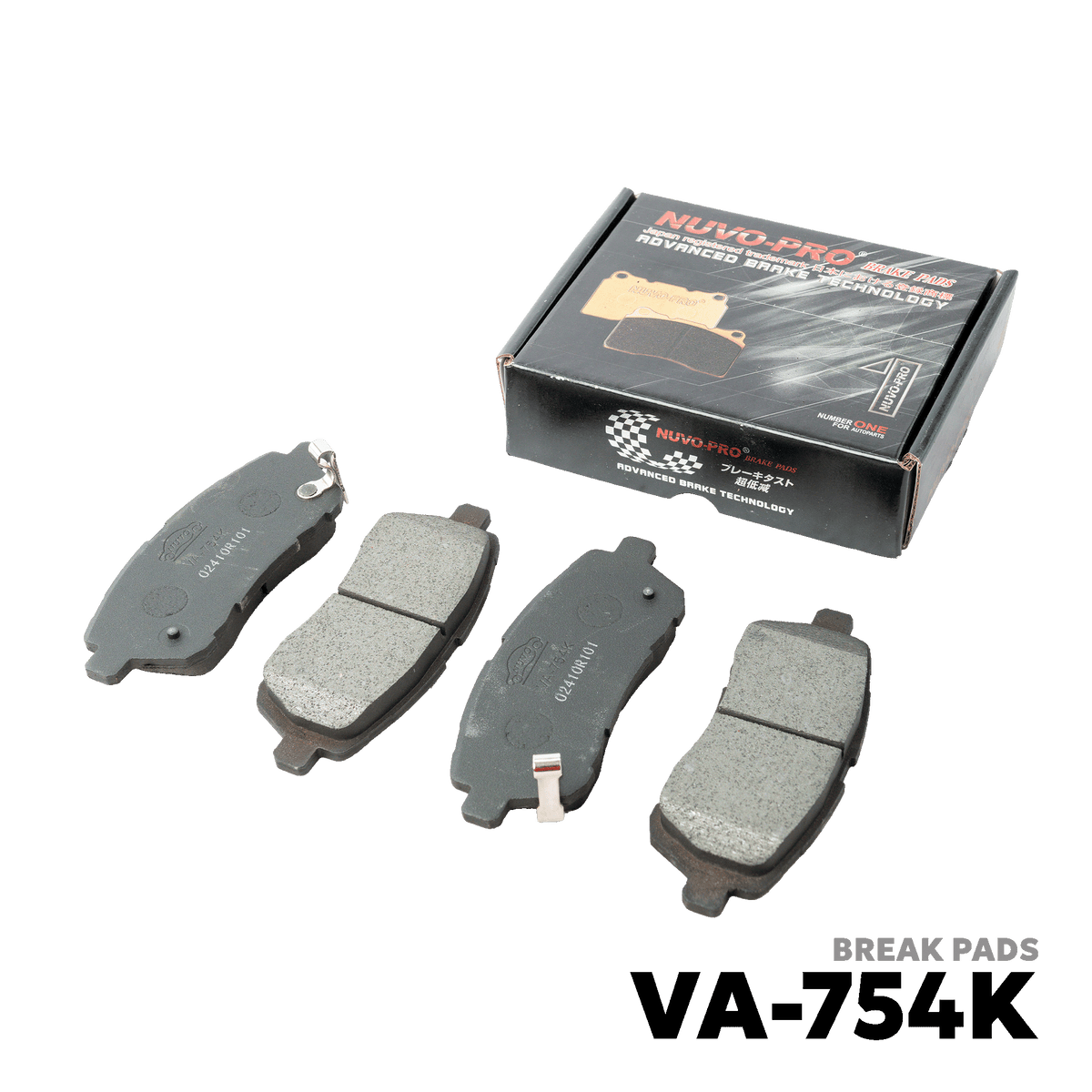 2010 - 2012 MAZDA 2 BRAKE PAD - NUVO-PRO - VA-754K