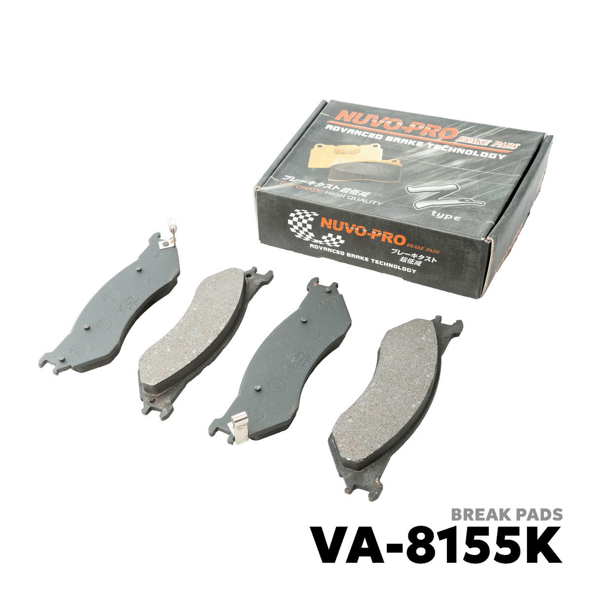 1999 - 2002 FORD EXPEDITION GEN 1 BRAKE PAD - NUVO-PRO - VA-8155K