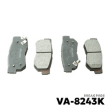 2004 - 2010 HYUNDAI TUCSON GEN 1 BRAKE PAD - NUVO-PRO - VA-8243K