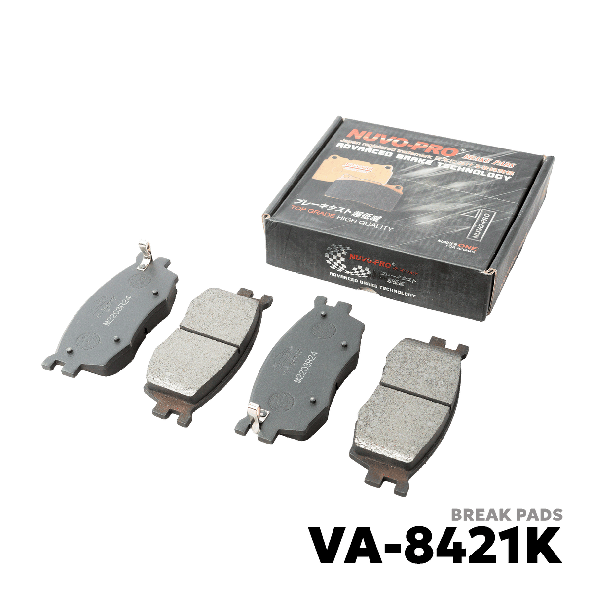 2011 - 2019 HYUNDAI ACCENT GEN 4 BRAKE PAD - NUVO-PRO - VA-8421K