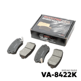 2011 - 2019 HYUNDAI ACCENT GEN 4 BRAKE PAD - NUVO-PRO - VA-8422K