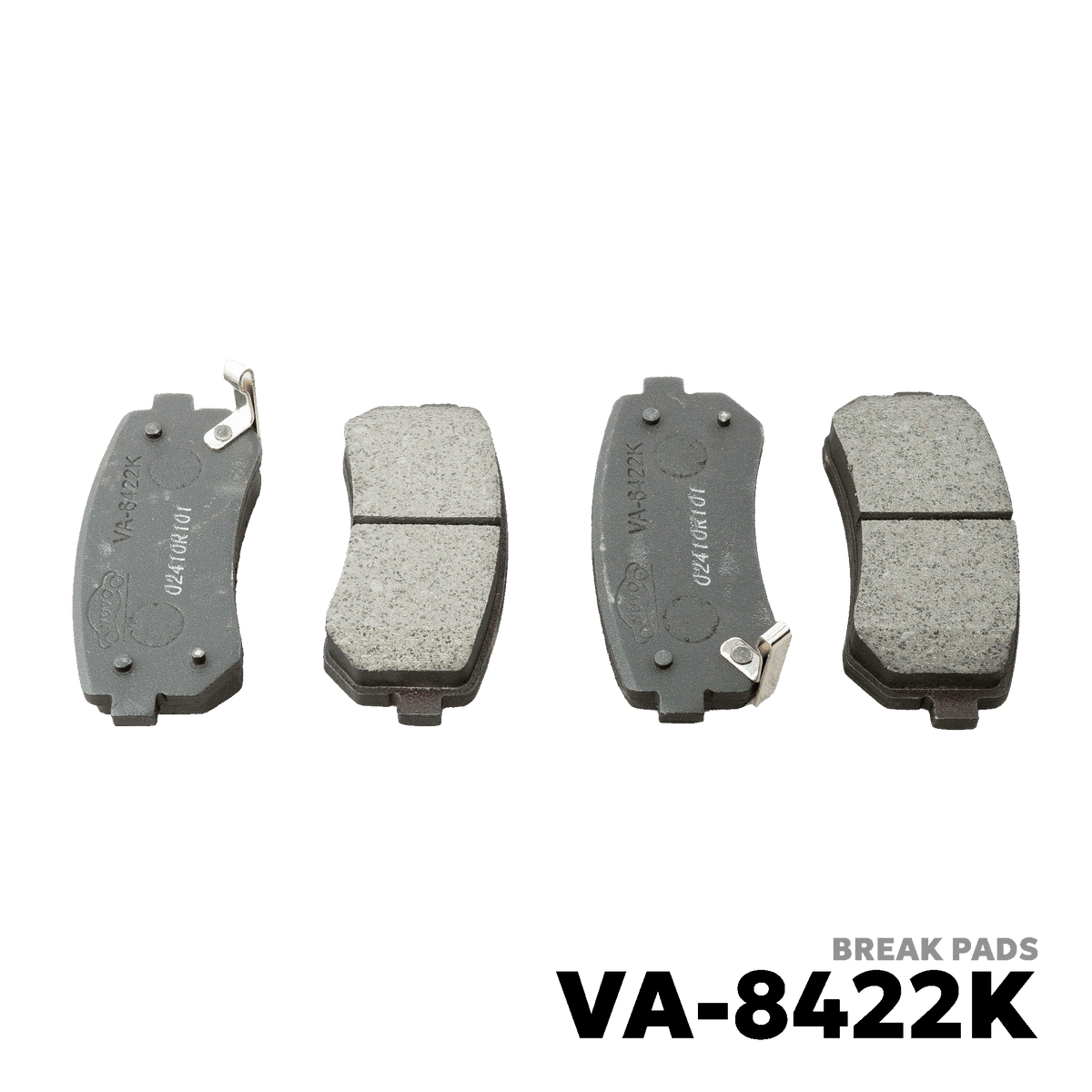 2011 - 2019 HYUNDAI ACCENT GEN 4 BRAKE PAD - NUVO-PRO - VA-8422K