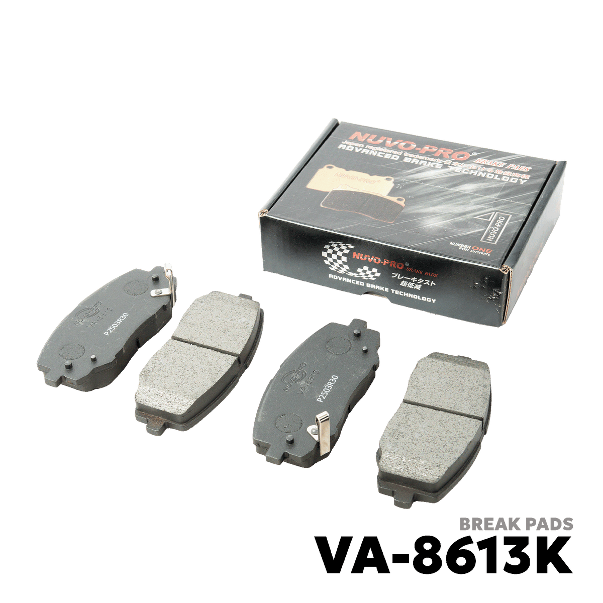 2008 - 2013 HYUNDAI i10 BRAKE PAD - NUVO-PRO - VA-8613K