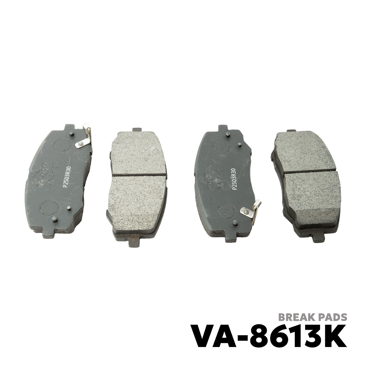 2008 - 2013 HYUNDAI i10 BRAKE PAD - NUVO-PRO - VA-8613K