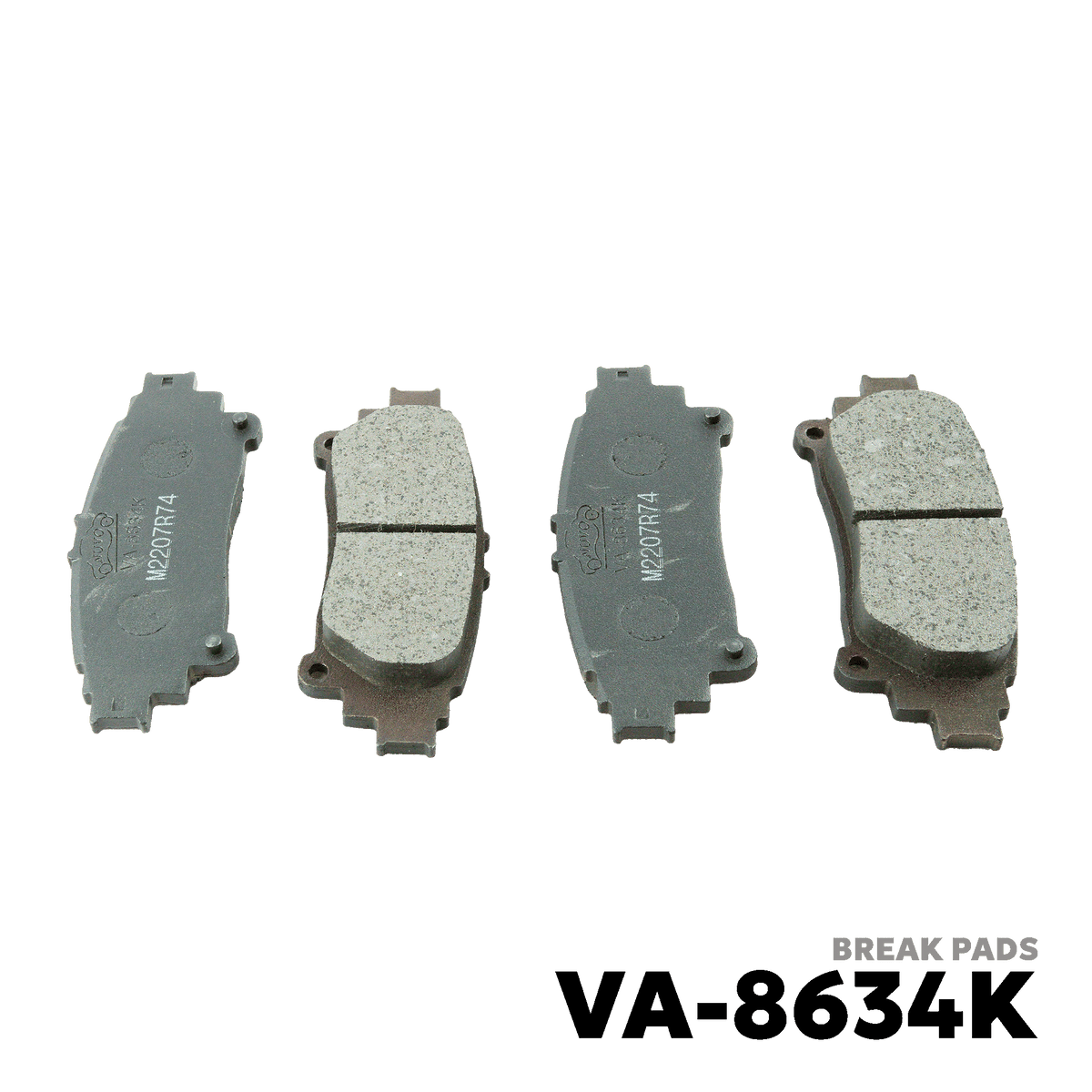 2018 - 2022 TOYOTA FORTUNER BRAKE PADS - NUVO-PRO - VA-8634K