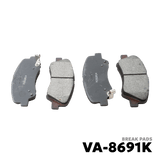 2011 - 2021 HYUNDAI ACCENT GEN 4 BRAKE PAD - NUVO-PRO - VA-8691K