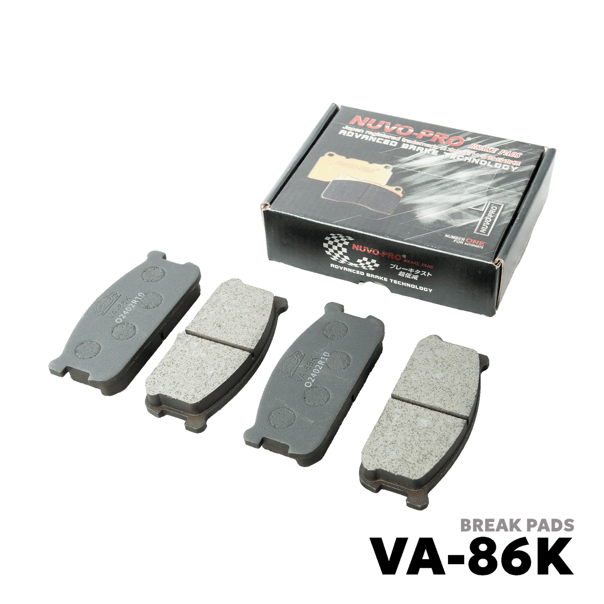 1980 - 1988 MITSUBISHI LANCER BRAKE PAD - NUVO-PRO - VA-86K