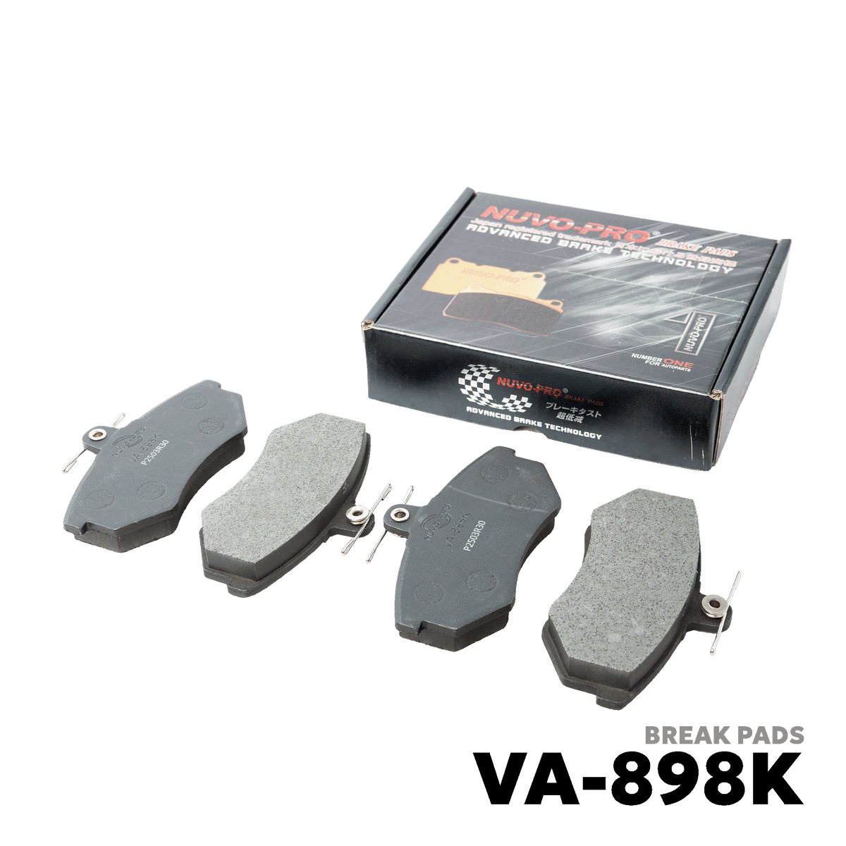 1995 - 2005 HYUNDAI GRACE / SMALL BRAKE PAD - NUVO-PRO - VA-898K