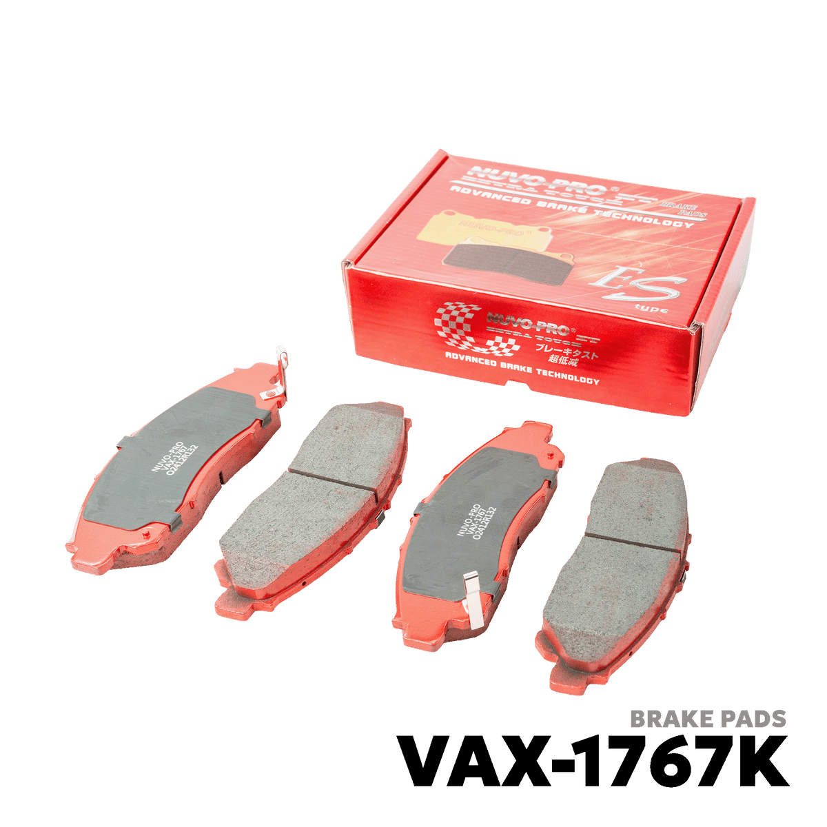 2019 - 2023 TOYOTA HIACE COMMUTER DELUXE BRAKE PAD - NUVO-PRO - VAX-1767K