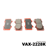 2010 - 2012 / 2016 - 2022 TOYOTA FORTUNER GEN 2 / 2 BRAKE PAD - NUVO-PRO - VAX-2228K