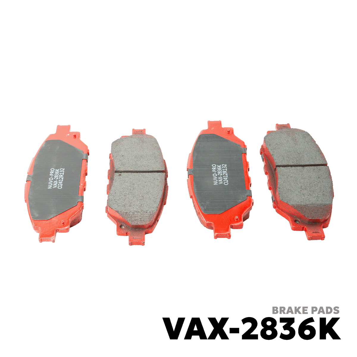 2015 - 2022 TOYOTA HILUX 4X2 GEN 8 BRAKE PAD - NUVO-PRO - VAX-2836K