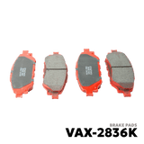 2015 - 2022 TOYOTA HILUX 4X2 GEN 8 BRAKE PAD - NUVO-PRO - VAX-2836K