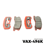 2014 - 2022 TOYOTA WIGO G / E BRAKE PAD - NUVO-PRO - VAX-496K