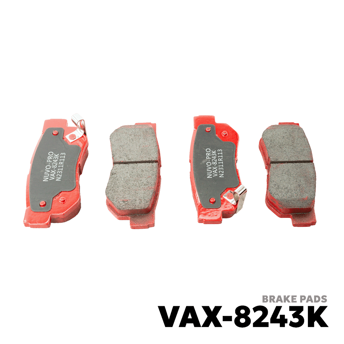 2004 - 2010 HYUNDAI TUCSON BRAKE PAD - NUVO-PRO - VAX-8243K