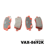 2011 - 2021 HYUNDAI ACCENT BRAKE PAD - NUVO-PRO - VAX-8692K
