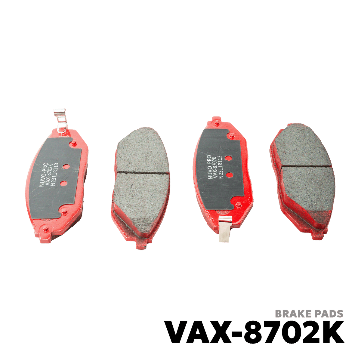 2010 - 2016 CHEVROLET SPARK BRAKE PAD - NUVO-PRO - VAX-8702K