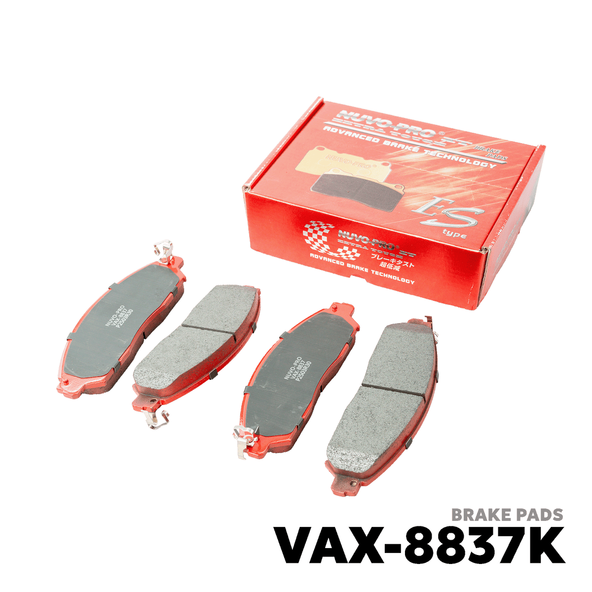 2015 - 2022 NISSAN NAVARA CALIBRE / NP300 / FORTE BRAKE PAD - NUVO-PRO - VAX-8837K