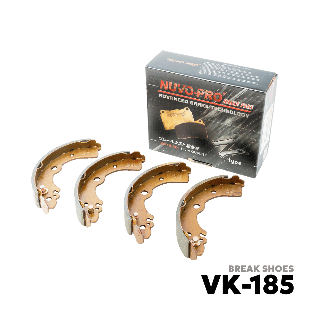 1993 - 2000 NISSAN SENTRA LEC / SERIES 3 / B13 / B14 BRAKE SHOE - NUVO-PRO - VK-185