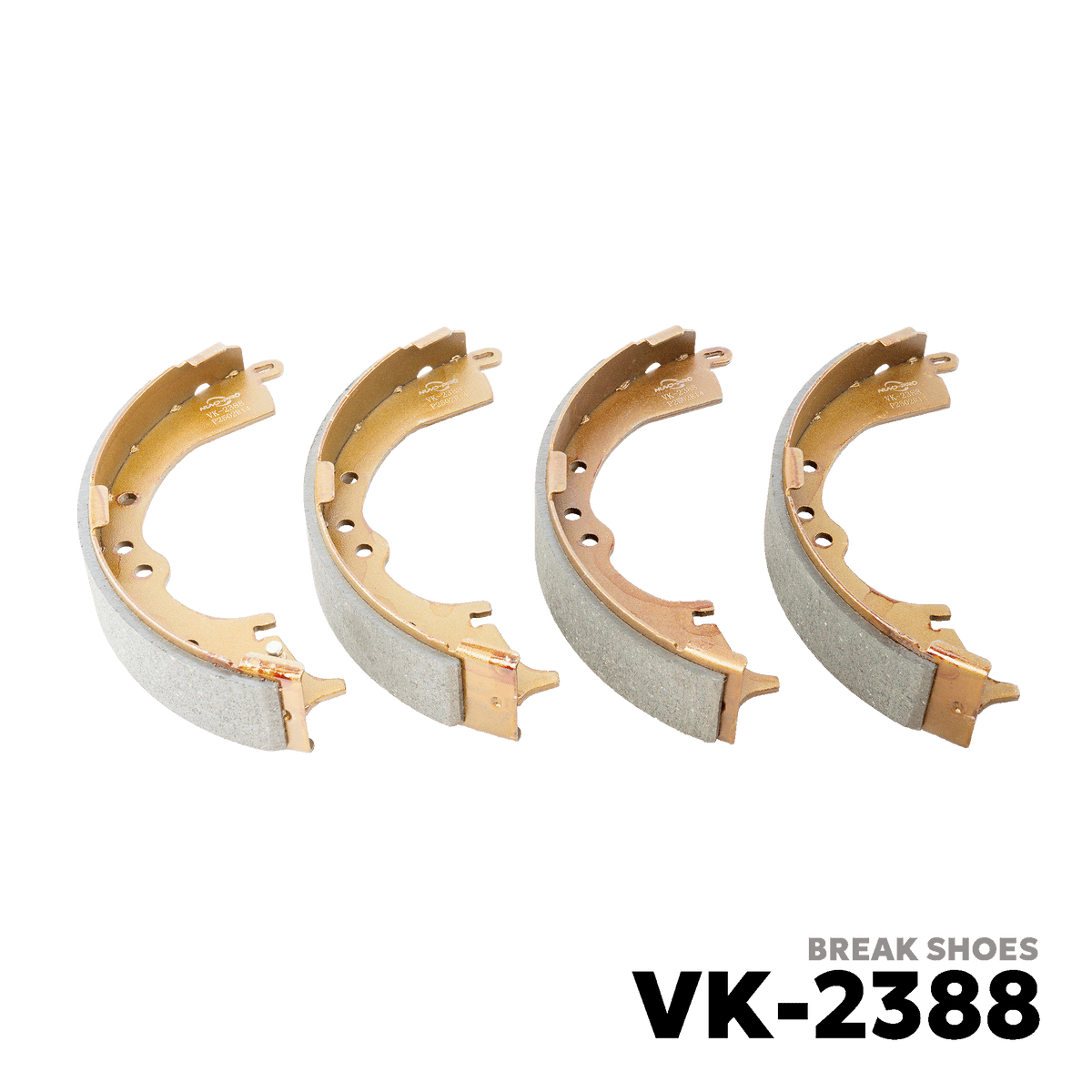 2005 - 2015 TOYOTA INNOVA 4X2 BRAKE SHOE - NUVO-PRO - VK-2388