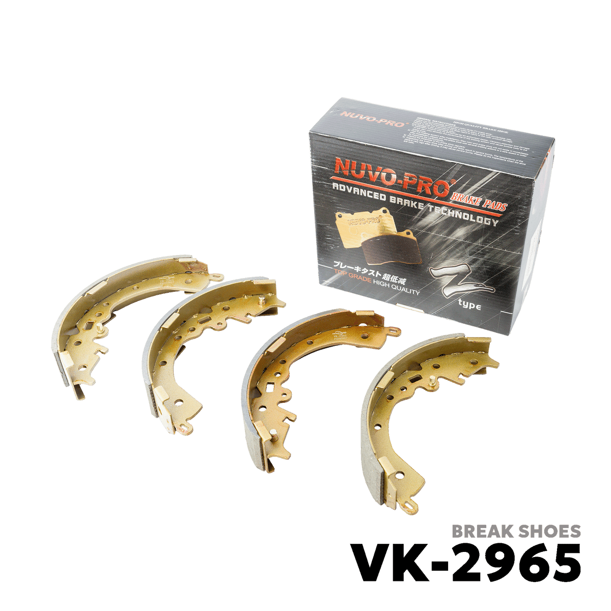 2016 - 2022 TOYOTA INNOVA BRAKE SHOE - NUVO-PRO - VK-2965