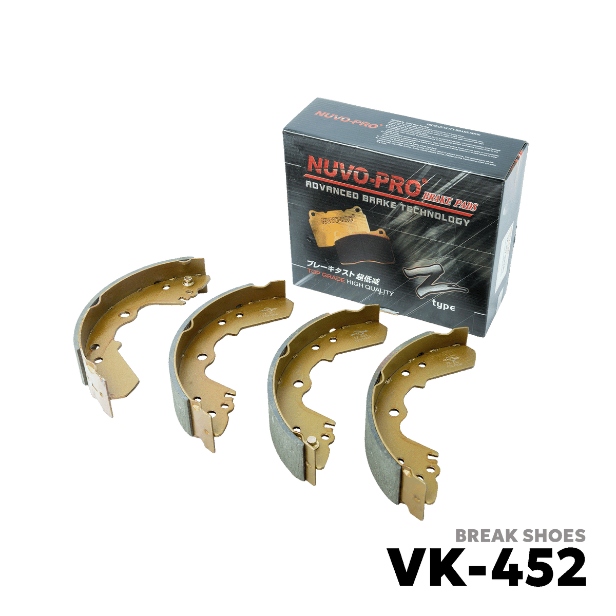 1996 - 2017 ISUZU HI-LANDER / CROSSWIND BRAKE SHOE - NUVO-PRO - VK-452