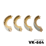 1986 - 2002 MITSUBISHI L300 GAS / DSL BRAKE SHOE - NUVO-PRO - VK-664
