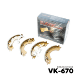 1989 - 1990 MITSUBISHI LANCER SINGKIT BRAKE SHOE - NUVO-PRO - VK-670