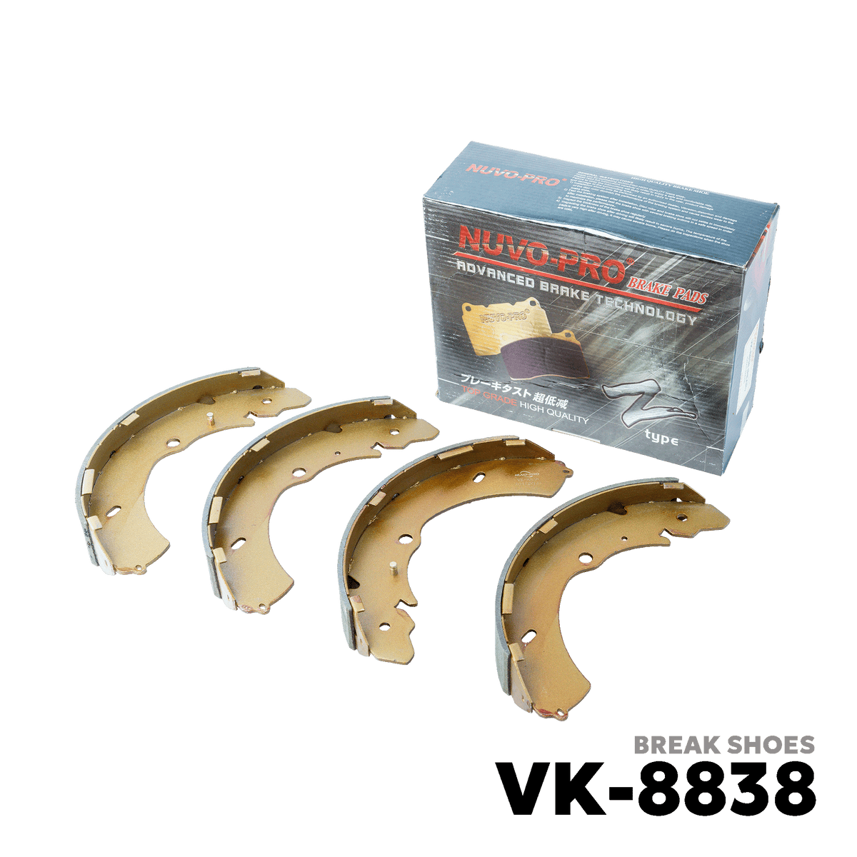 2003 - 2012 ISUZU D-MAX BRAKE SHOE - NUVO-PRO - VK-8838