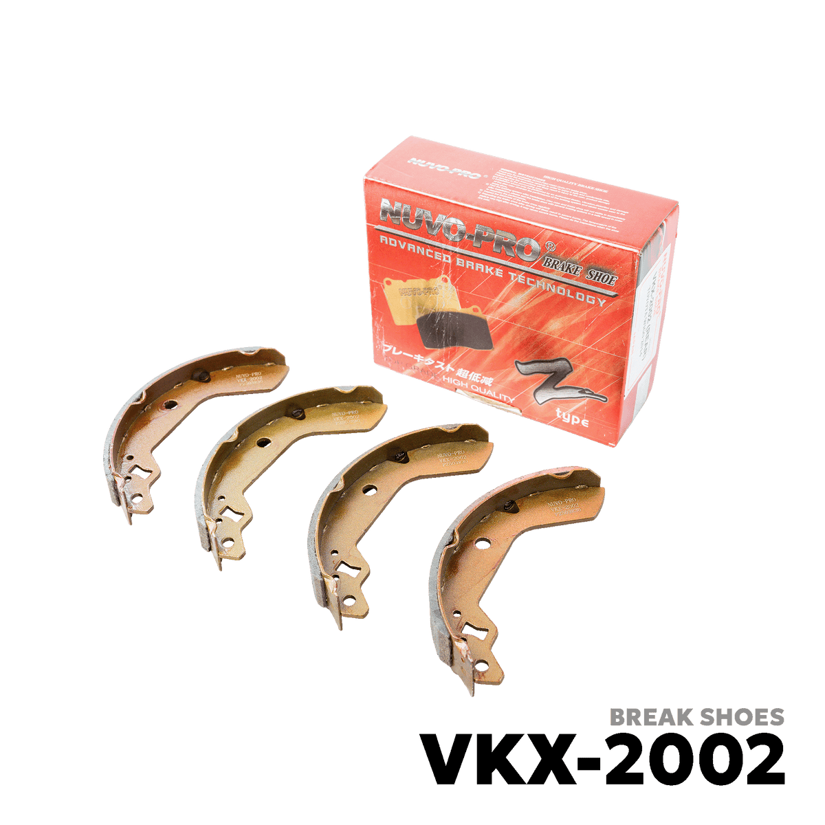 2014 - 2022 TOYOTA WIGO BRAKE SHOE - NUVO-PRO - VKX-2002