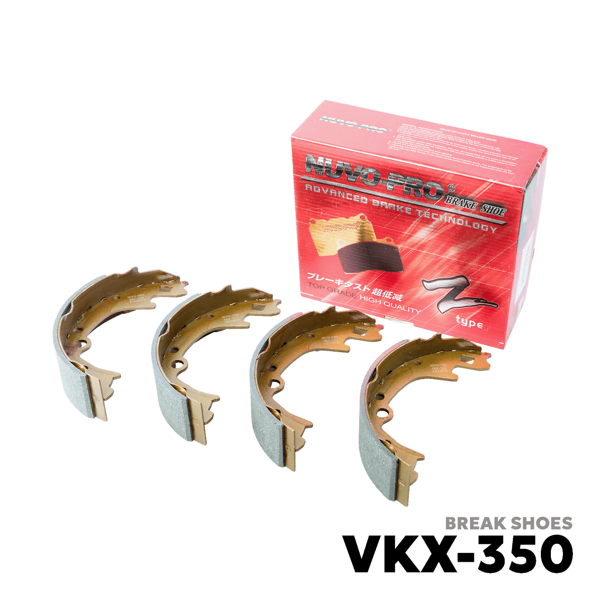 1993 - 1998 KIA BONGO 4X4 BRAKE SHOE - NUVO-PRO - VKX-350