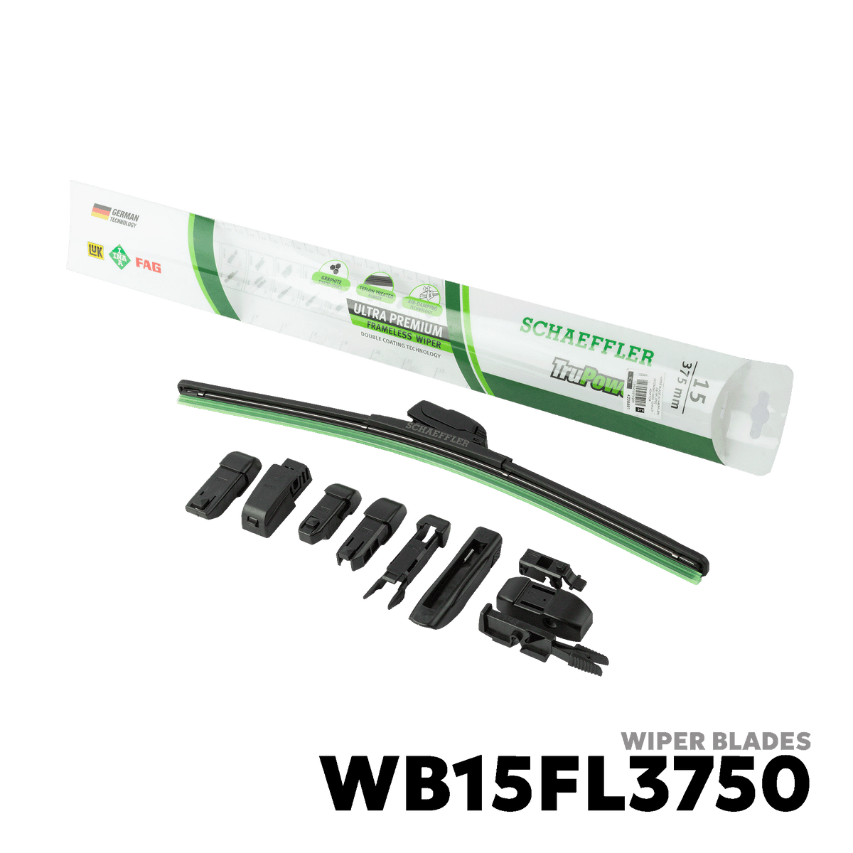 2005 - 2011 SUZUKI SWIFT (PASSENGER SIDE) WIPER BLADES - SCHAEFFLER WB15FL3750