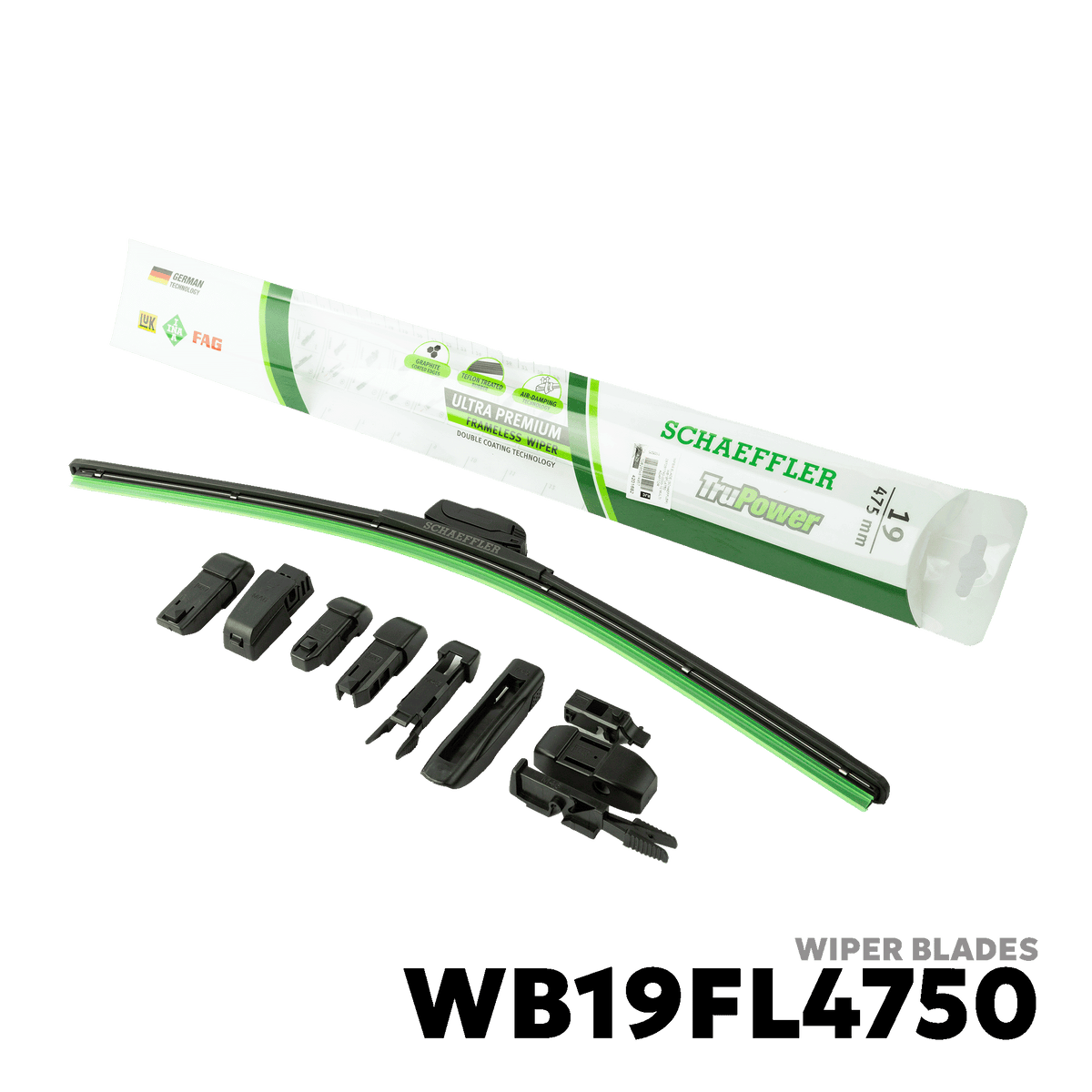 2002 - PRESENT TOYOTA VIOS (PASSENGER SIDE) WIPER BLADES - SCHAEFFLER WB19FL4750
