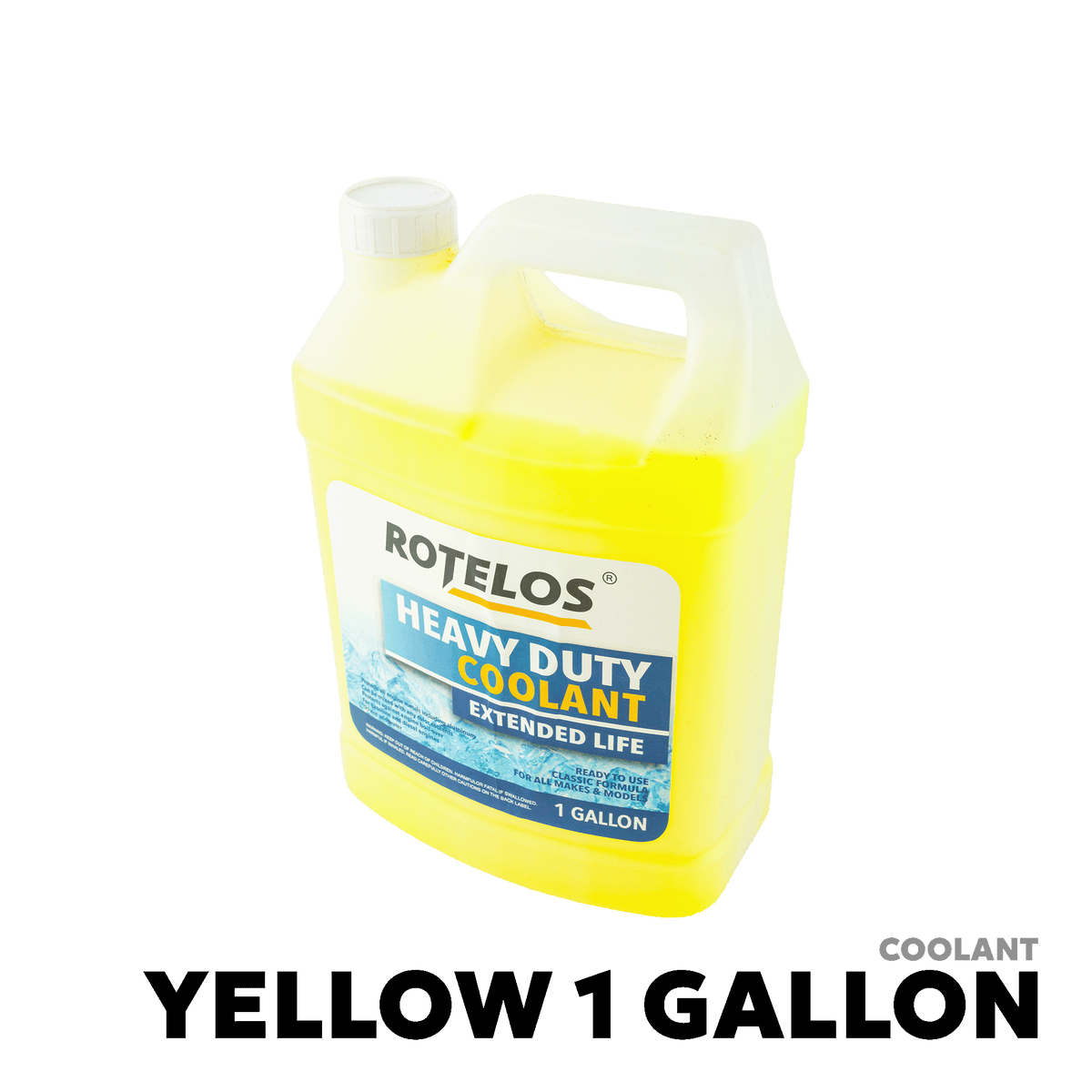 2000 - PRESENT HYBRID OAT LINES VEHICLES COOLANT - ROTELOS HEADY DUTY COOLANT YELLOW 1 GALLON