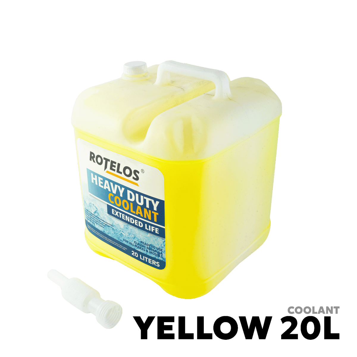 2000 - PRESENT HYBRID OAT LINES VEHICLES COOLANT - ROTELOS HEADY DUTY COOLANT YELLOW 20 LITER