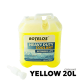 2000 - PRESENT HYBRID OAT LINES VEHICLES COOLANT - ROTELOS HEADY DUTY COOLANT YELLOW 20 LITER